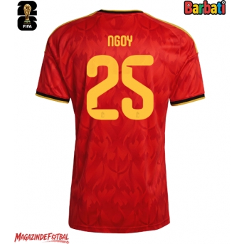 Belgia Nathan Ngoy #25 Tricou Fotbal Replică Mondial 2026 Barbati Acasa